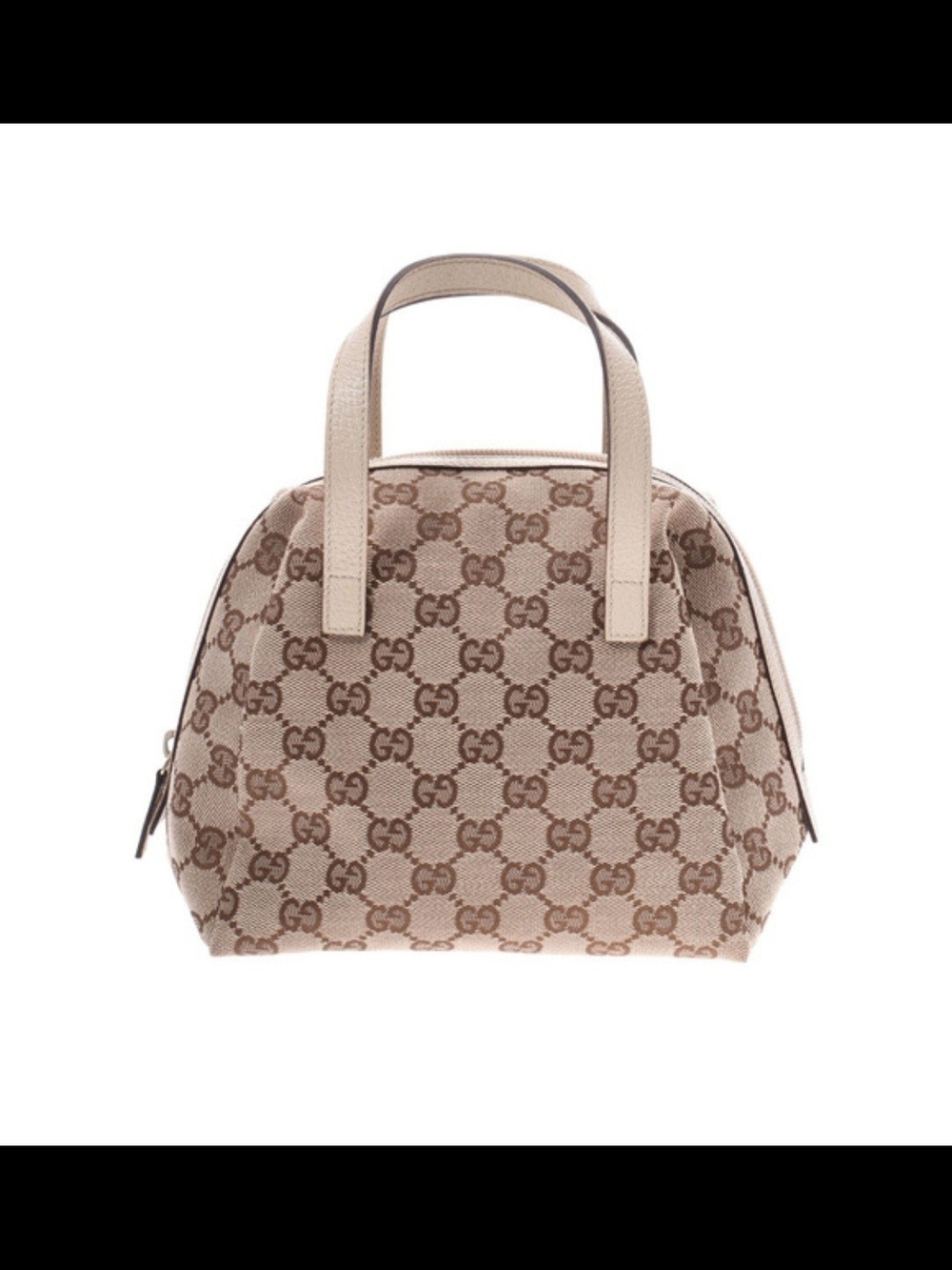 Gucci Beige GG Canvas Dome Balthus Tofu Bag